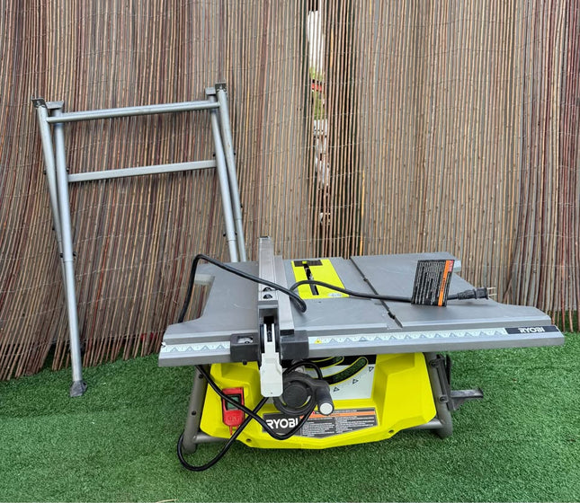 RYOBI 15 Amp 10 in. Compact Portable Corded Jobsite Table Saw with Folding Stand