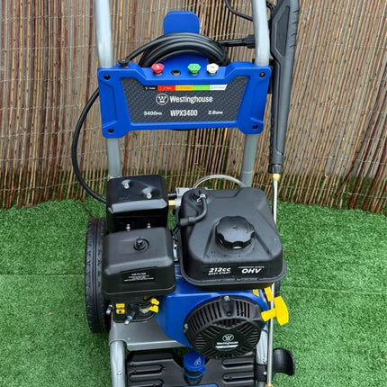WESTINGHOUSE 3400 PSI 2.6 GPM Gas Powered Axial Cam Pump Cold Water Pressure Washer with Soap Tank and 5 Quick Connect Tips