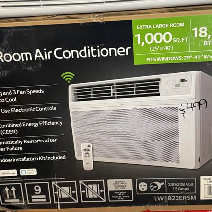 LG 18,000 BTU Whole Room Cooler! 1,000 Sq Ft Power AC