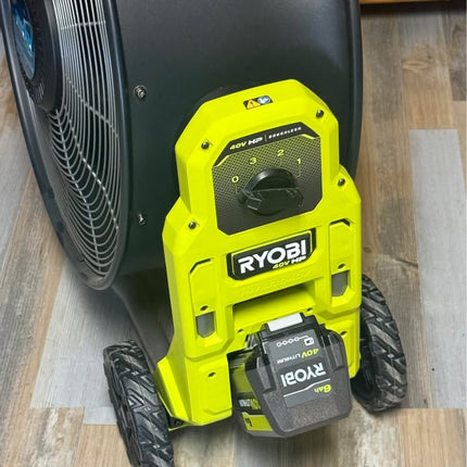 RYOBI 20” Air Cannon Fan + 6.0Ah Battery – SUPER POWER COOLING 40V