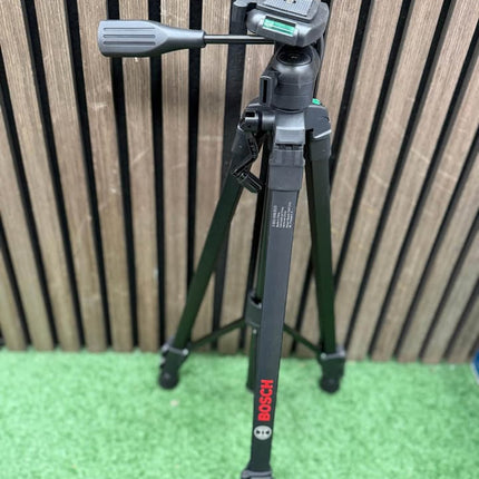 BOSCH Compact Tripod with Extendable Height for Use with Line Lasers, Point Lasers, and Laser Distance Tape Measuring Tools