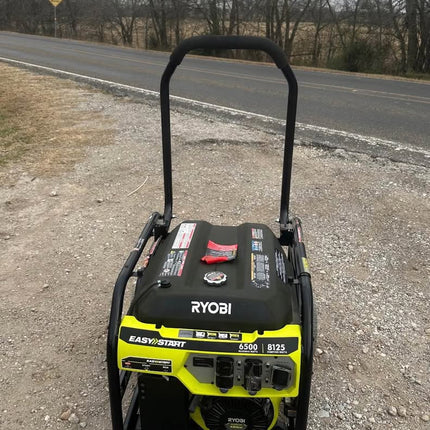 RYOBI 8125/6500-Watt Gas Powered Portable Generator With CO Detect Shutdown Sensor For Storms and Jobsites