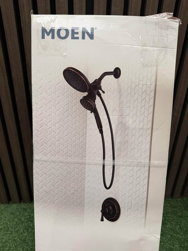 MOEN Brecklyn Single Handle 6-Spray Shower Faucet Mediterranean Bronze