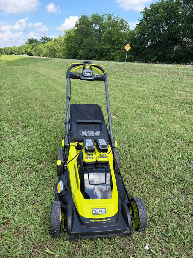 RYOBI 20” Self-Propelled with 2 batteries