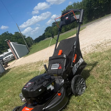 21 in. 190 cc Briggs and Stratton Gas 3-in-1 Dual Blade RWD Self-Propelled Lawn Mower with Single Lever Deck Adjustment