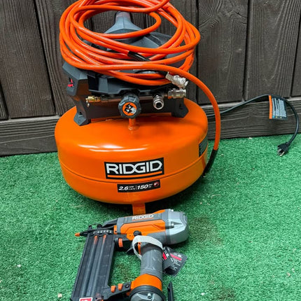 6 Gal. 150 PSI Portable Electric Oil-Free Jobsite Pancake Air Compressor with 25 ft. Air Hose and 18GA Brad Nailer