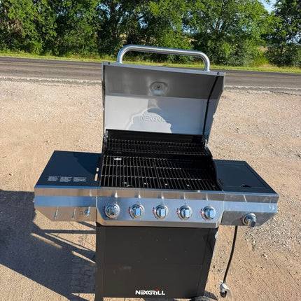 Nexgrill 5-Burner Propane Gas Grill in Stainless Steel with Side Burner