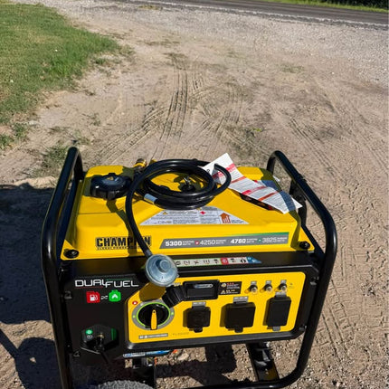 Champion 5300/4250-Watt Recoil Start Dual Fuel Portable Generator