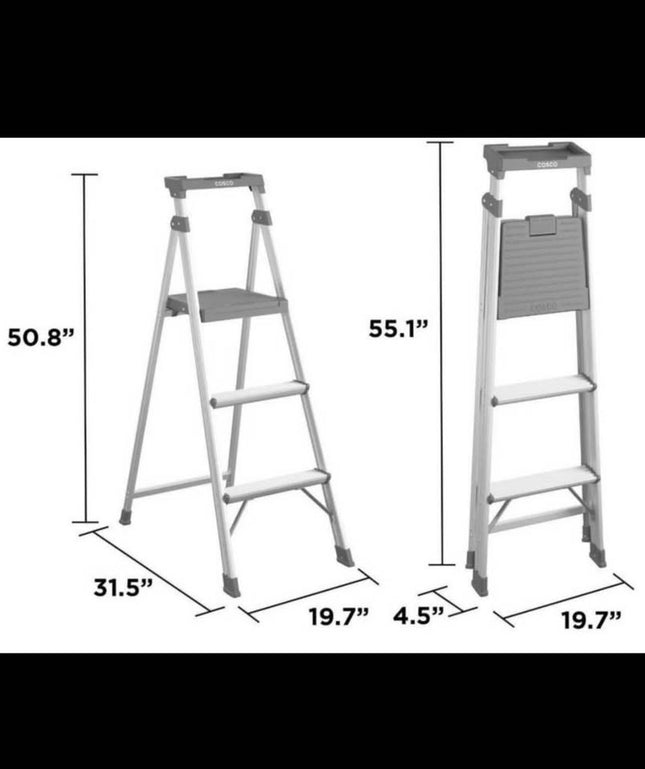 COSCO Folding Ladder - 3 steps