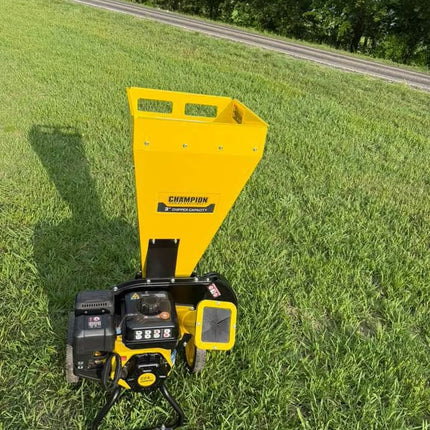 CHAMPION Power Equipment 3 in. Dia 224 cc 2-in-1 Upright Gas Powered Wood Chipper Shredder