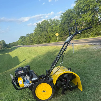 CHAMPION Power Equipment, 22 in. Counter Rotating Gas Rear Tine Tiller with Self-Propelled Agricultural Tires
