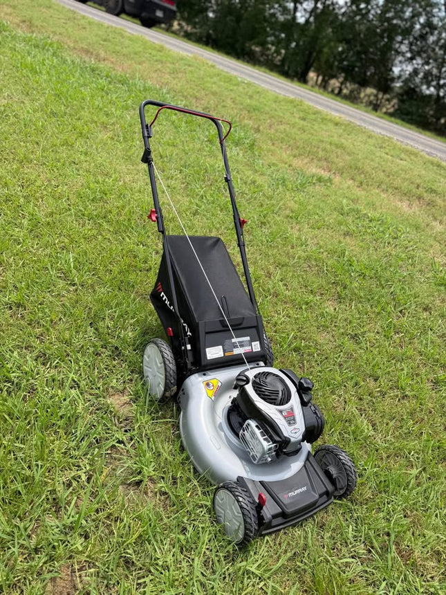 Murray 21 in. 140 cc Briggs and Stratton Walk Behind Gas Push Lawn Mower with Height Adjustment and with Mulch Bag