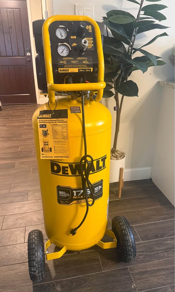 DEWALT 26 Gal. 175 PSI Ultra Quiet Portable Electric Air Compressor