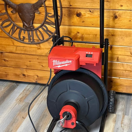 MILWAUKEE M18 18V Lithium-Ion 3/8 in- 1/2” x 75 ft. Cable Cordless Drain Cleaning Drum Machine