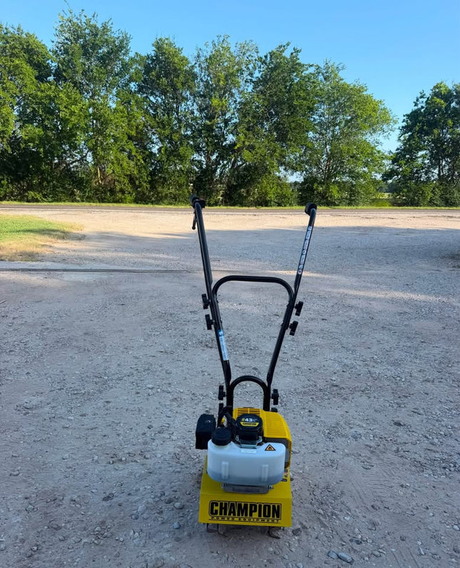 CHAMPION Power Equipment 9.5 in. 43cc Portable Gas Garden Tiller Cultivator