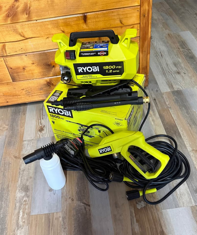 RYOBI 1800 PSI 1.2 GPM Cold Water Corded Electric Pressure Washer