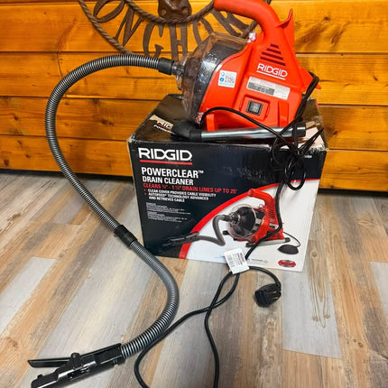 RIDGID PowerClear 120-Volt Drain Cleaning Snake Auger Machine for Heavy Duty Pipe