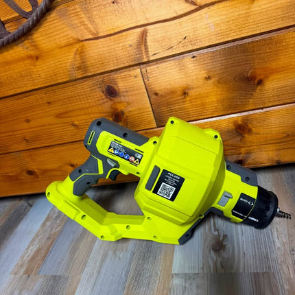 RYOBI ONE+ 18V Cordless Drain Auger with 25 ft Cable, LED Light, Auto Feed/Retract, Cable Lock, Enclosed Drum (Tool Only)