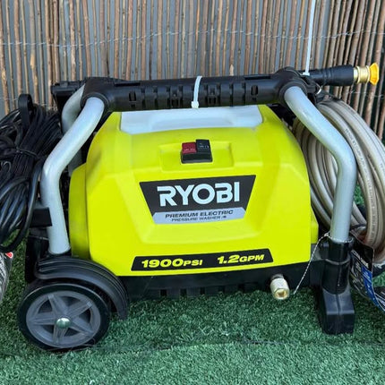 RYOBI 1900 PSI 1.2 GPM Cold Water Wheeled Corded Electric Pressure Washer with Premium Foamer