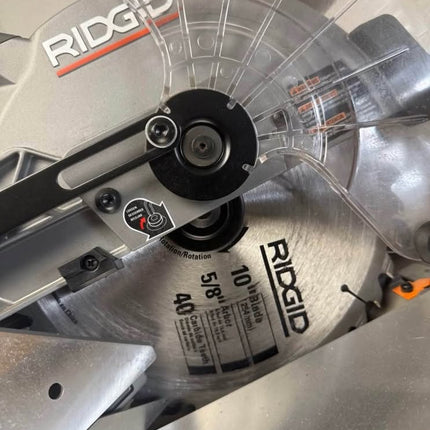 RIDGID 15 Amp 10 in. Corded Dual Bevel Miter Saw with LED Cut Line Indicator
