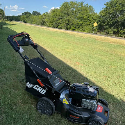 ECHO 21 in. 190 cc Briggs and Stratton Gas 3-in-1 Dual Blade RWD Self-Propelled Lawn Mower with Single Lever Deck Adjustment