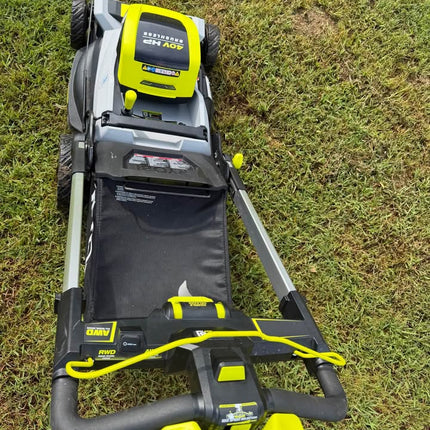 RYOBI 40V HP Brushless 21" Whisper Series Cordless Walk-Behind Multi-Blade Push Lawn Mower - (2) 6.0 Ah Batteries & Charger