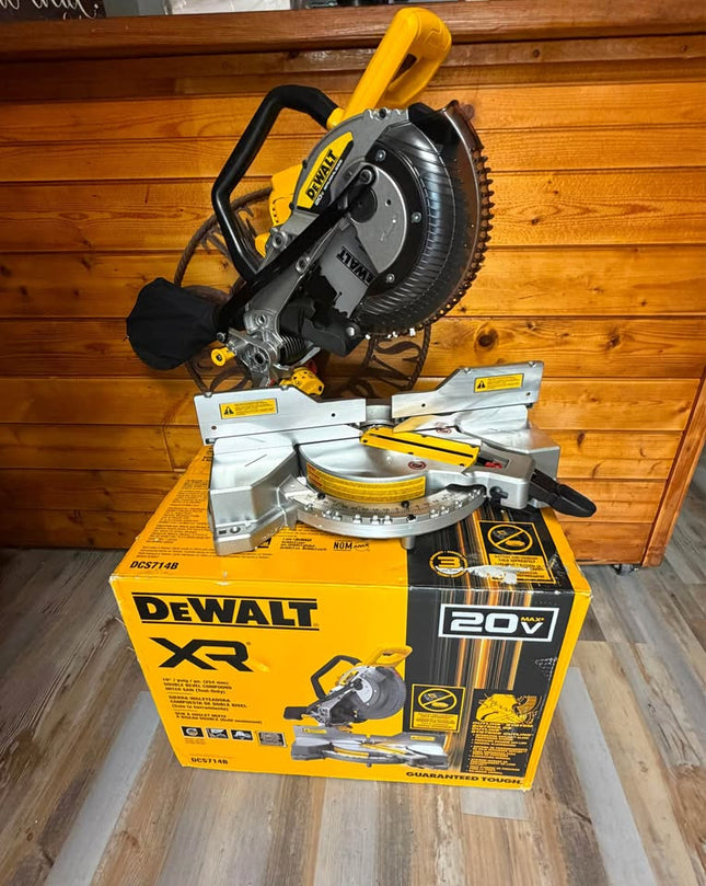 DEWALT 20-Volt MAX XR Cordless 10 in. Dual Bevel Fixed Miter Saw (Tool Only)