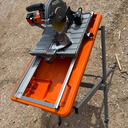 RIDGID 9-Amp 7 in. Blade Corded Wet Tile Saw with Stand