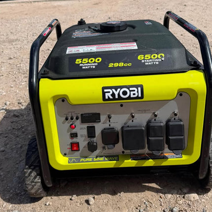 RYOBI 6500-Watt Gasoline Powered Inverter Generator with CO Shutdown & Idle Down Technology