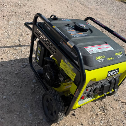 RYOBI 6500-Watt Gasoline Powered Inverter Generator with CO Shutdown & Idle Down Technology