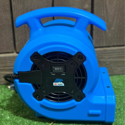 B-AIR 1/8 HP Air Mover Carpet Dryer Floor Blower Fan for Home Use in Blue