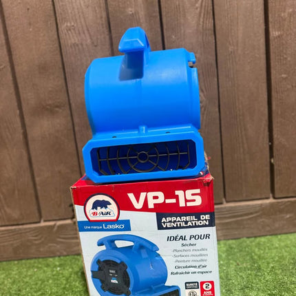 B-AIR 1/8 HP Air Mover Carpet Dryer Floor Blower Fan for Home Use in Blue