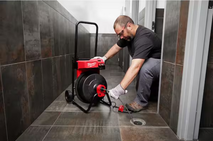 MILWAUKEE M18 18V Lithium-Ion 3/8 in- 1/2” x 75 ft. Cable Cordless Drain Cleaning Drum Machine