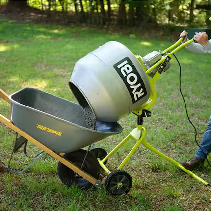 RYOBI 5.0 cu. ft. Portable Corded Concrete Mixer