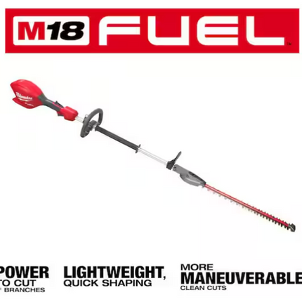 MILWAUKEE M18 FUEL 18V 20 in. Brushless Cordless Battery Powered Short Pole Hedge Trimmer (Tool-Only)