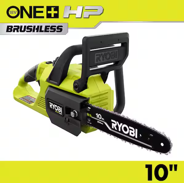 RYOBI ONE+ HP 18V Brushless 10 in. Battery Chainsaw (Tool Only)