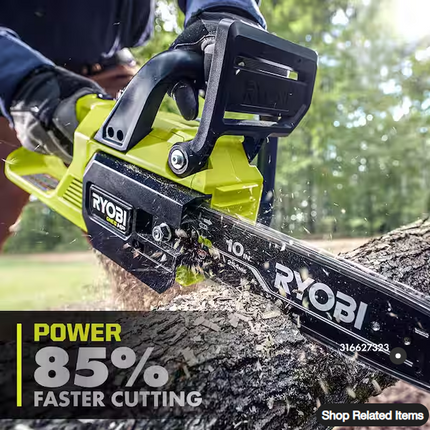 RYOBI ONE+ HP 18V Brushless 10 in. Battery Chainsaw (Tool Only)