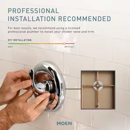 MOEN Brecklyn Single Handle 6-Spray Shower Faucet Mediterranean Bronze