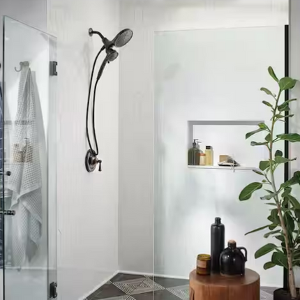 MOEN Brecklyn Single Handle 6-Spray Shower Faucet Mediterranean Bronze