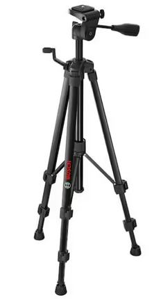 BOSCH Compact Tripod with Extendable Height for Use with Line Lasers, Point Lasers, and Laser Distance Tape Measuring Tools