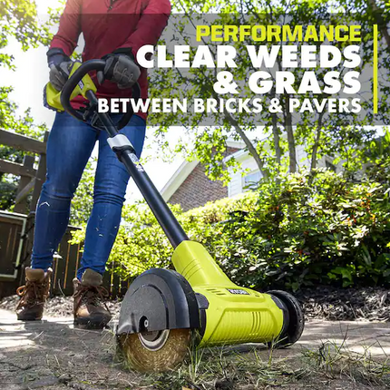 RYOBI ONE+ 18V Patio Cleaner with Wire Brush Edger (Tool Only)