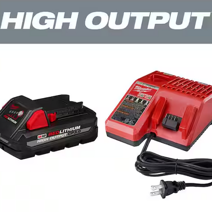 MILWAUKEE M18 18-Volt Lithium-Ion HIGH OUTPUT Starter Kit with One 3.0Ah Battery and Charger