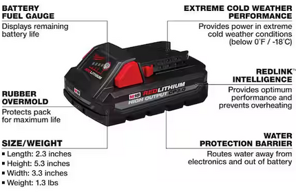 MILWAUKEE M18 18-Volt Lithium-Ion HIGH OUTPUT Starter Kit with One 3.0Ah Battery and Charger