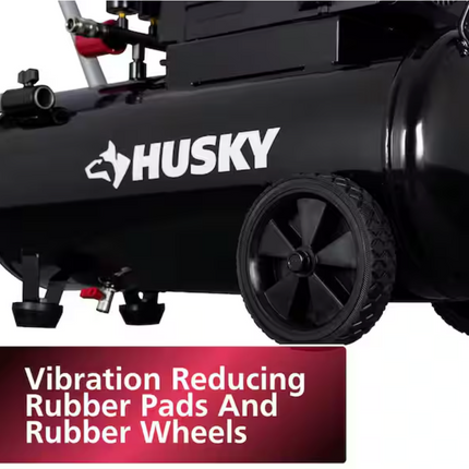 Husky 8 Gal. 150 PSI Portable Electric Oil-Free Horizontal Hotdog Air Compressor