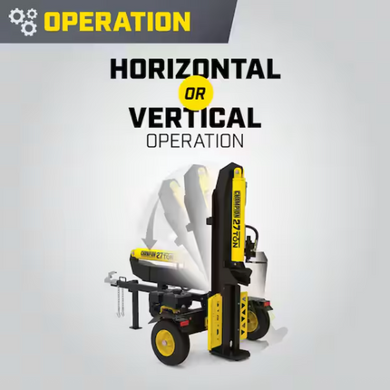 Champions 27 Ton Vertical/Horizontal Gas Wood Log Splitter
