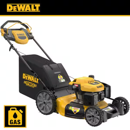 21 in. 196cc E-GOV Engine 3-in-1 Gas RWD Self-Propelled Lawn Mower with High Rear Wheels