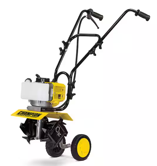 CHAMPION Power Equipment 9.5 in. 43cc Portable Gas Garden Tiller Cultivator