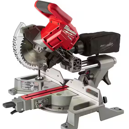 MILWAUKEE M18 FUEL 18V Lithium-Ion Brushless Cordless 7-1/4 in. Dual Bevel Sliding Compound Miter Saw (Tool-Only)