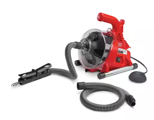 RIDGID PowerClear 120-Volt Drain Cleaning Snake Auger Machine for Heavy Duty Pipe