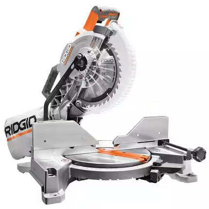 RIDGID 15 Amp 10 in. Corded Dual Bevel Miter Saw with LED Cut Line Indicator